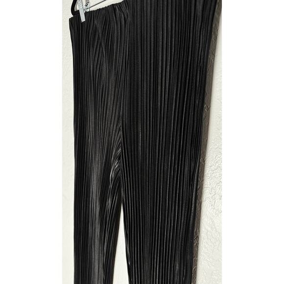 Rails Womens Rowan Pleated Pull On Pants Black Straight Leg Elastic Waist NWT XL - Picture 9 of 16